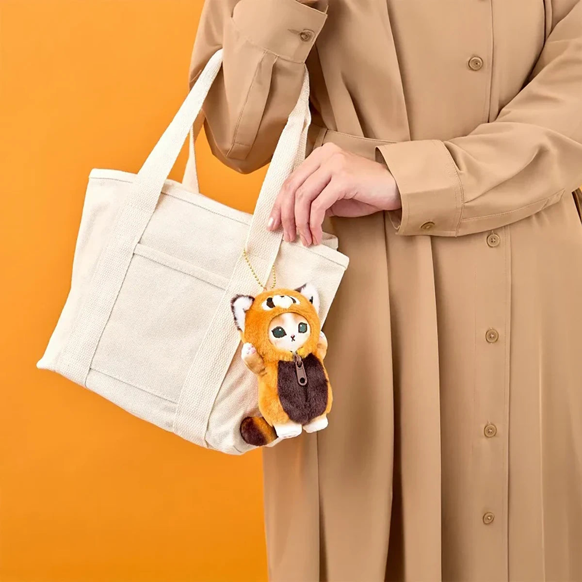 Mofusand Wolf Meow Mascot Plush Keychain