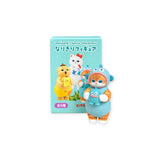 Sanrio character blind box packaging with cat figurine illustration