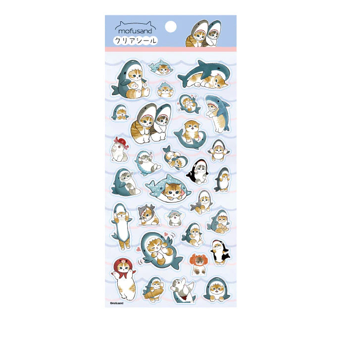 Mofusand Sticker Set - Shark Nyan