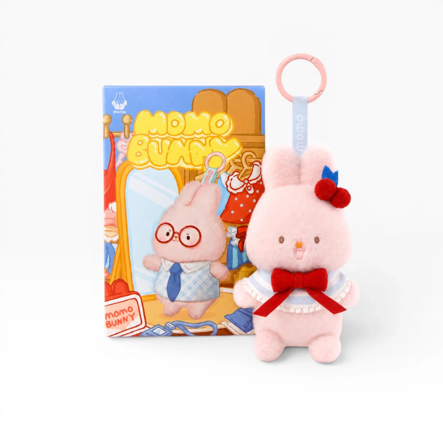 MOMO Bunny Vibrant Plush Keychain Blind Box
