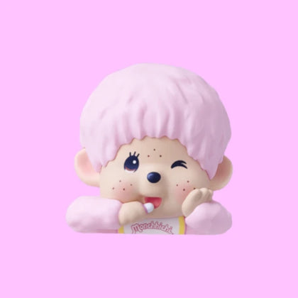 Pink figure from the Monchhichi Hippers Colors Wink Series Lineup