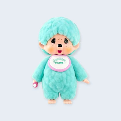 Monchhichi Mint Green figure from the Monchhichi Flocked Figure Blind Box - Series 7 Lineup