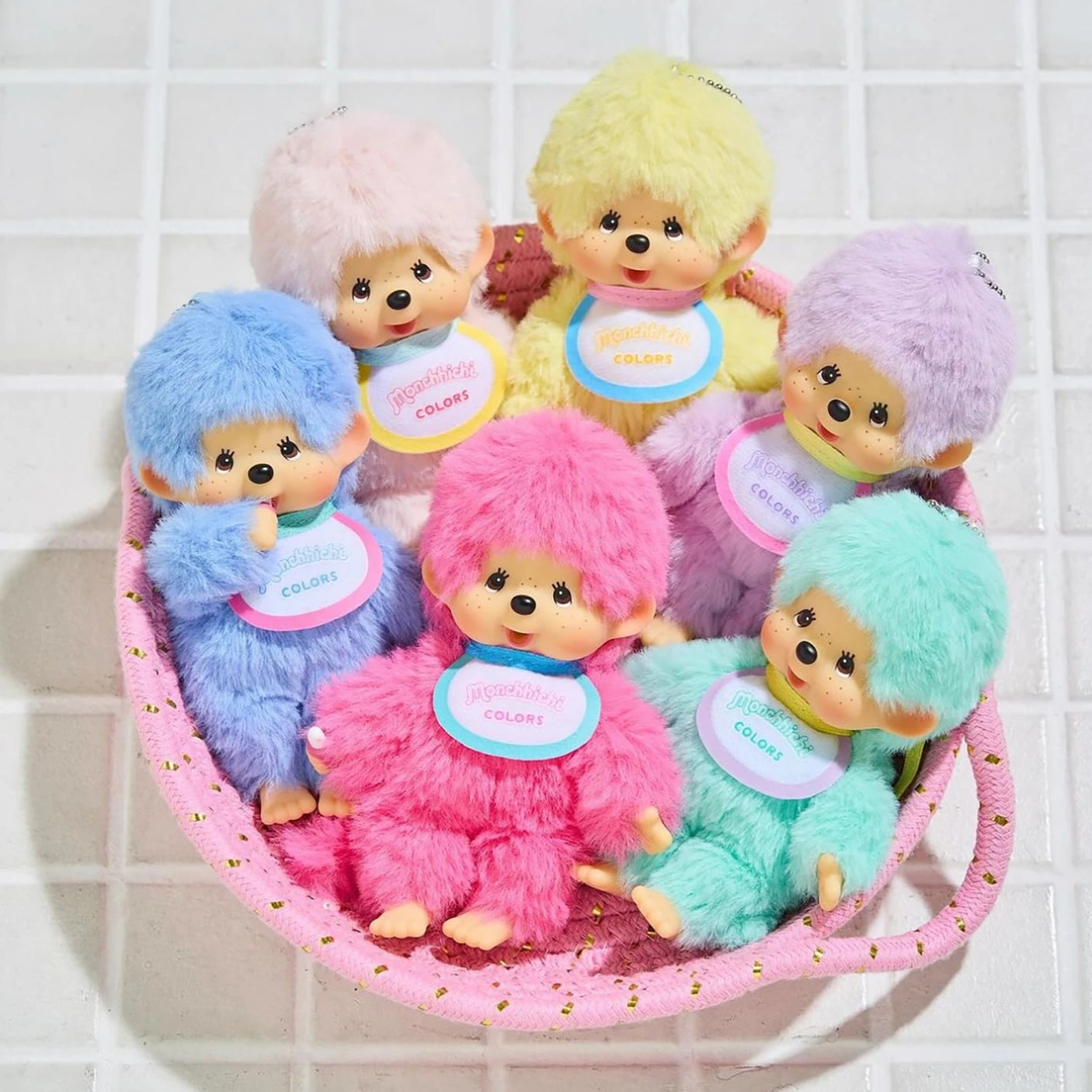 Monchhichi Colours Bag Charm - Mint Green