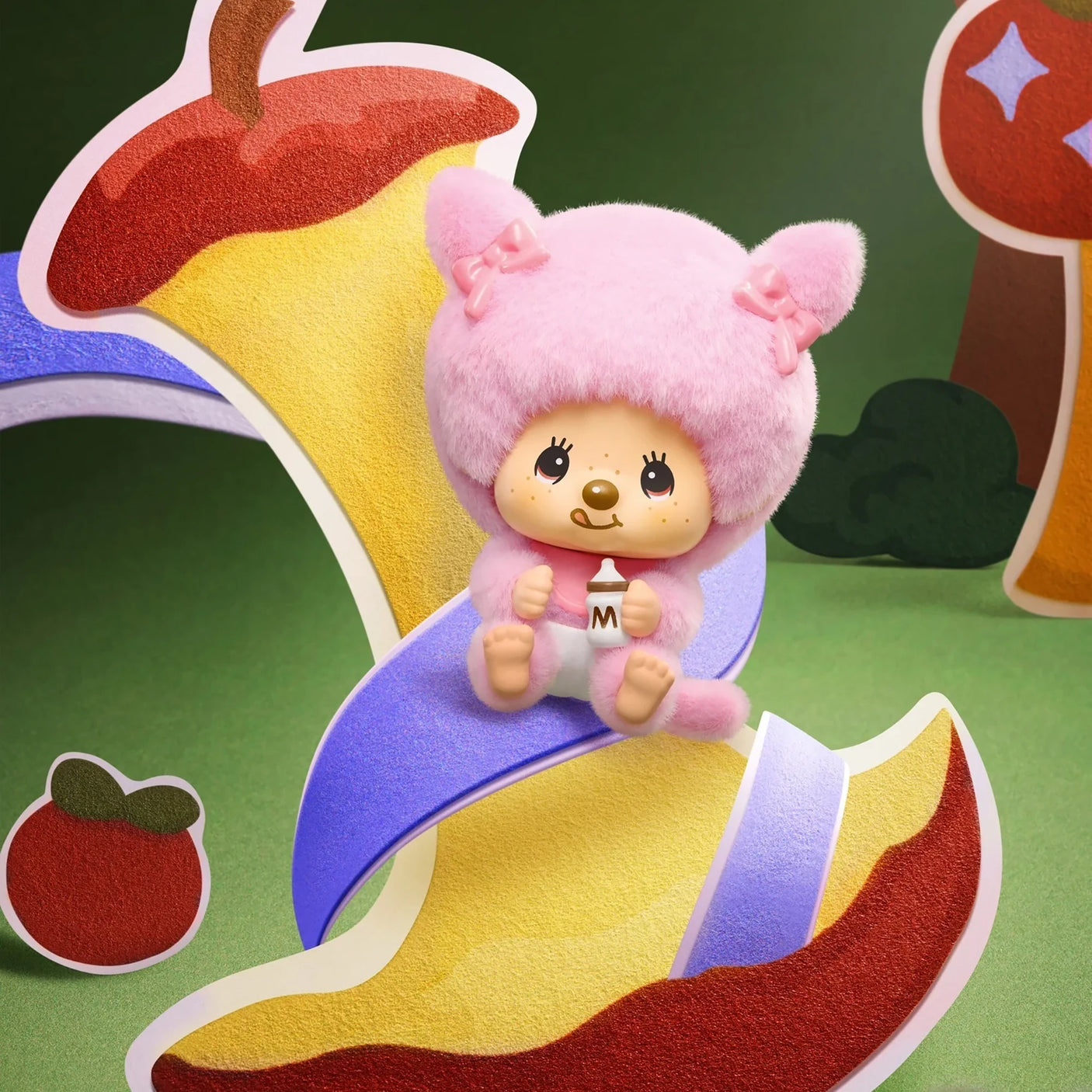 Monchhichi Mon Mon Farm Series - Flocked Pendant Blind Box