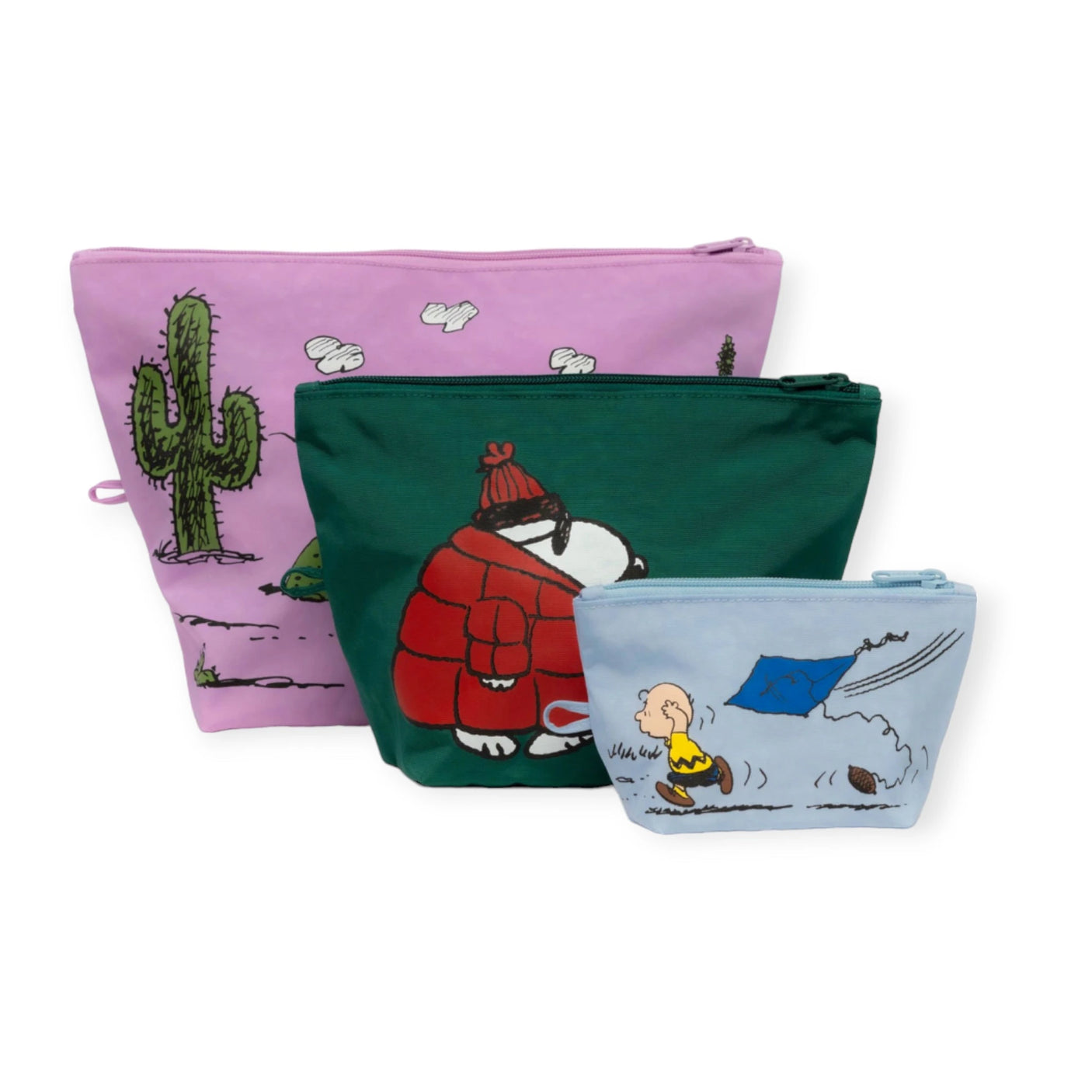 Peanuts x Baggu Go Pouch Set