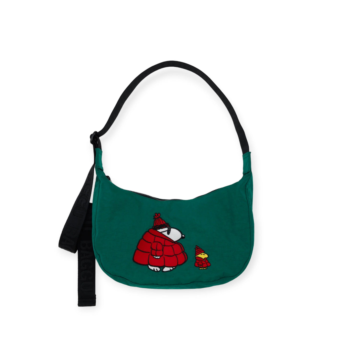 Baggu x Peanuts - Medium Crescent Bag Embroidered Snoopy