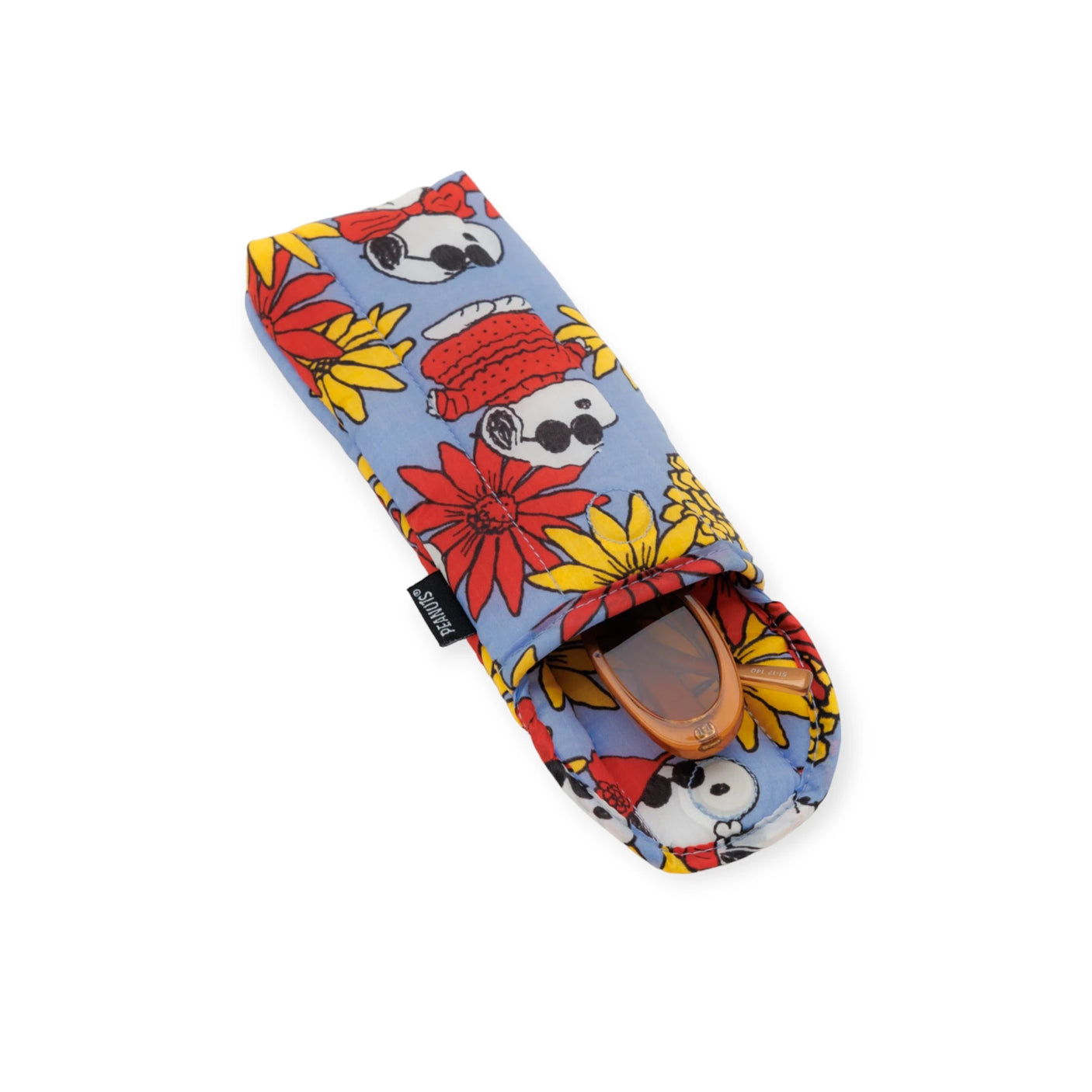 Peanuts x Baggu Glasses Sleeve - Floral Snoopy