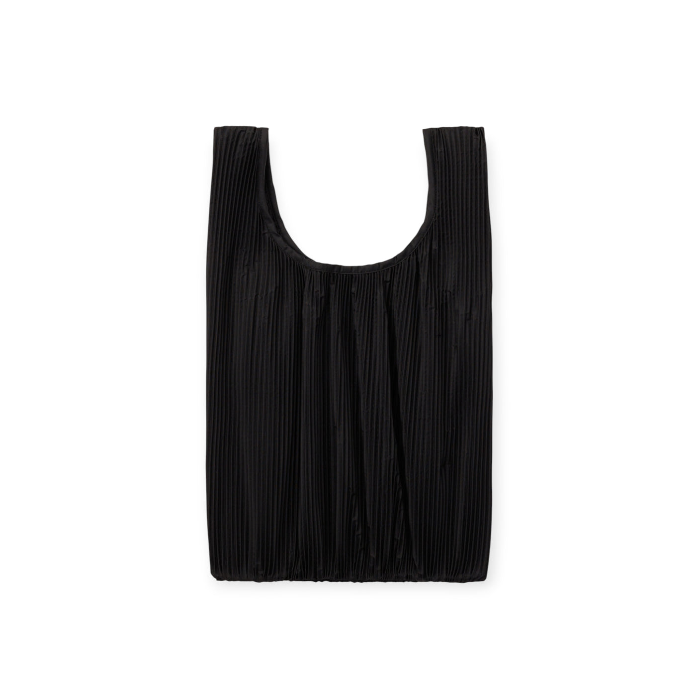 Pleated Baggu Bag - Black