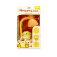 Pompompurin Mini Night Light by Sanrio featuring yellow lamp with flexible neck and character figure inside clear packaging