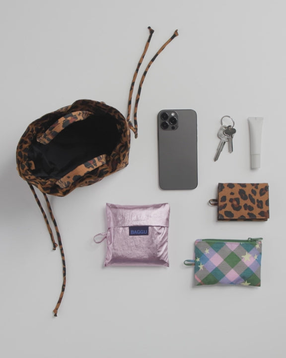 Baggu Nylon Drawstring Bag - Black
