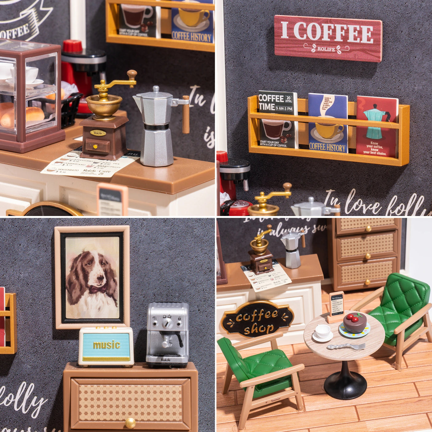 Rolife Breezy Time Cafe - DIY Plastic Mini House