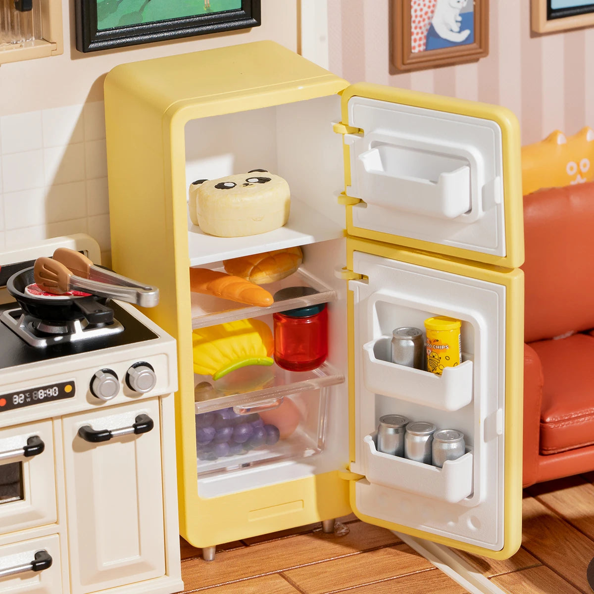 Rolife Happy Meals Kitchen - DIY Plastic Mini House