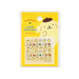 Pompompurin nail stickers sheet on yellow backing with character icons