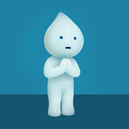 Water Droplet figure from the Smiski Bath Lineup