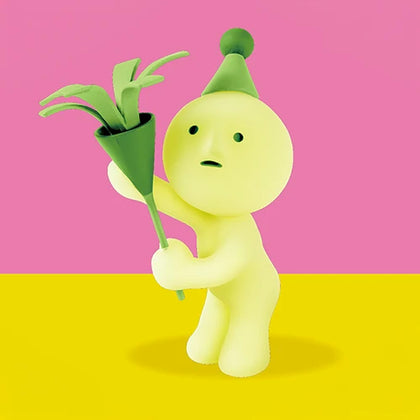 Popping Confetti figure from the Smiski Birthday Lineup