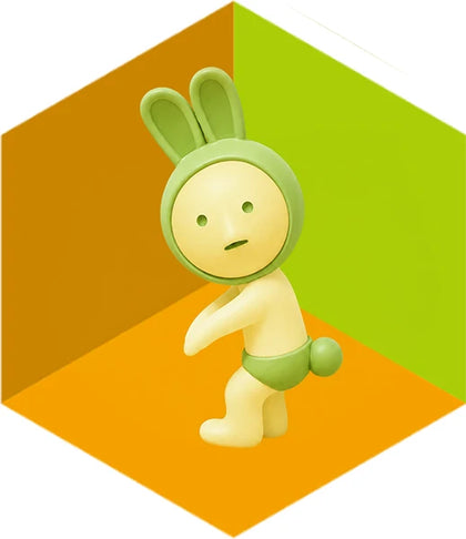 Costume Bunny figure from the Smiski Dressing Lineup