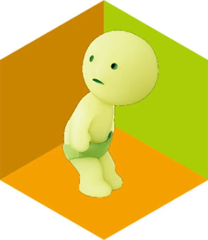Underpants figure from the Smiski Dressing Lineup