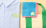 Smiski embroidered stickers on everyday accessories