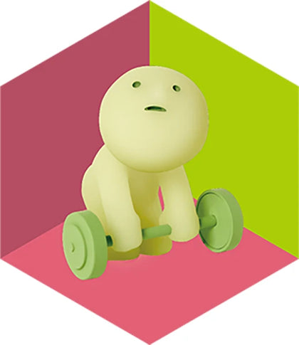 Dumbbell figure from the Smiski Exercising Lineup