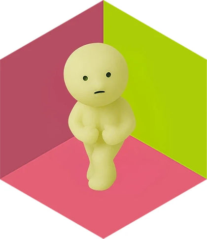 Flexing figure from the Smiski Exercising Lineup