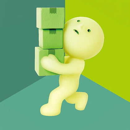 Balancing Boxes figure from the Smiski Moving Lineup