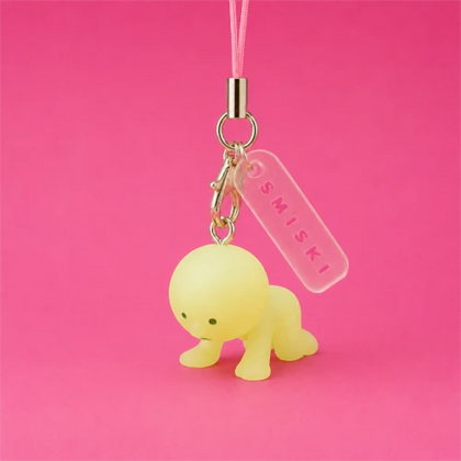 Smiski Defeated figure from the Smiski Strap Accessory Keychain - Series 4 Lineup