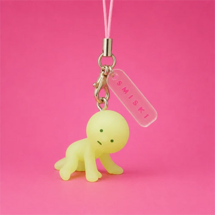 Smiski Scared figure from the Smiski Strap Accessory Keychain - Series 4 Lineup