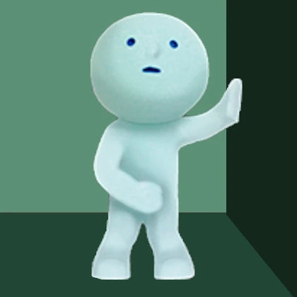 Holding In figure from the Smiski Toilet Lineup