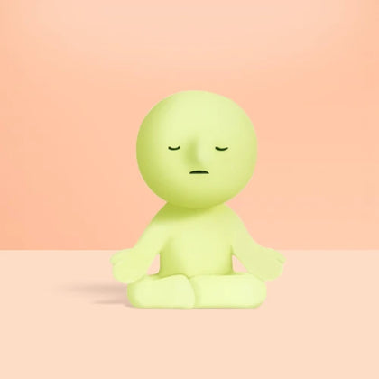 Lotus Pose figure from the Smiski Yoga Lineup