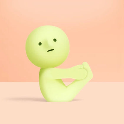 Ship Pose figure from the Smiski Yoga Lineup