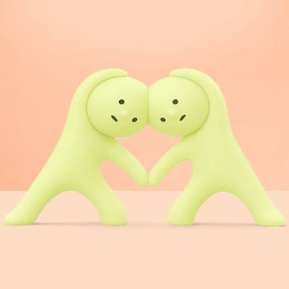 Twin Hearts figure from the Smiski Yoga Lineup