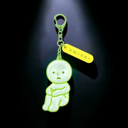 Smiski Hugging Knees figure from the Smiski Reflector Charm Lineup