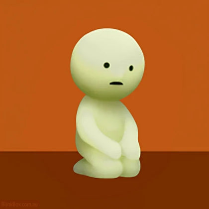 Kneeling figure from the Smiski Series 2 Lineup