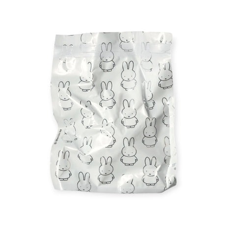 Printed blind box bag with repeating rabbit and character outlines