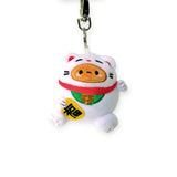 Smoko Tayto Potato Lucky Cat Keychain Plushie