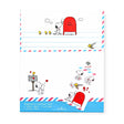 The Dear Snoopy Hallmark Letter Writing Kit by Snoopy features mail-themed illustrations of Snoopy and Woodstock. It includes envelopes, letter sheets, and a sticker sheet with playful airmail motifs.