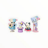 Sylvanian Families - Dream Showtime Babies with four plush animal characters in colorful show costumes and accessories
