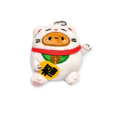 Smoko Tayto Potato Lucky Cat Keychain Plushie