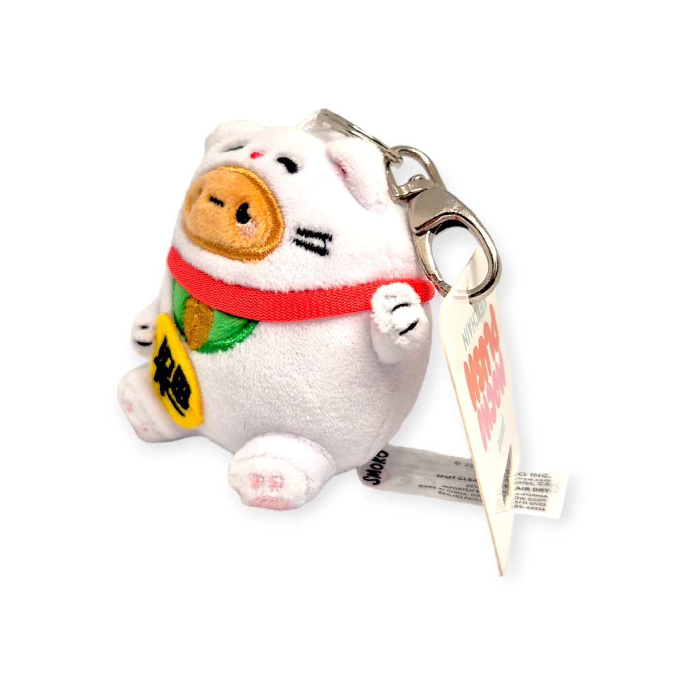 Smoko Tayto Potato Lucky Cat Keychain Plushie