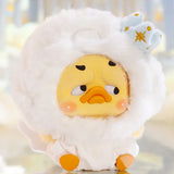 Upset Duck Blind Box - Colourful Player Plush Keychain showing yellow duck in fluffy white costume with star-adorned ears by Upset Duck