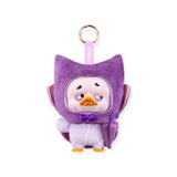 Upset Duck Blind Box - Colourful Player Plush Keychain featuring a duck in a purple bat costume with a bow tie and keyring by Upset Duck