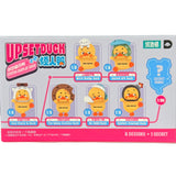 Upset Duck Blind Box - Status Display showing six adhesive ducks with different workplace moods and one secret design by Upset Duck