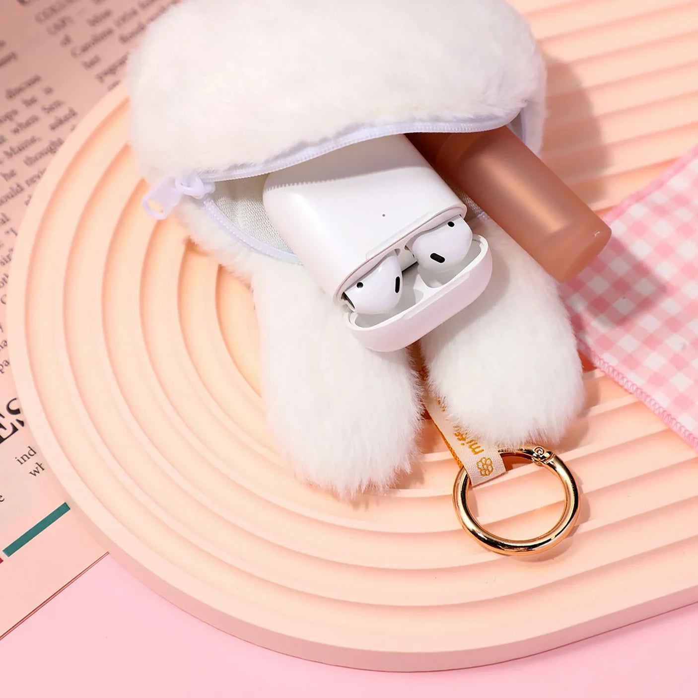 Miffy Plush Pouch Keychain - Melanie