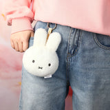 Miffy Plush Pouch Keychain - White