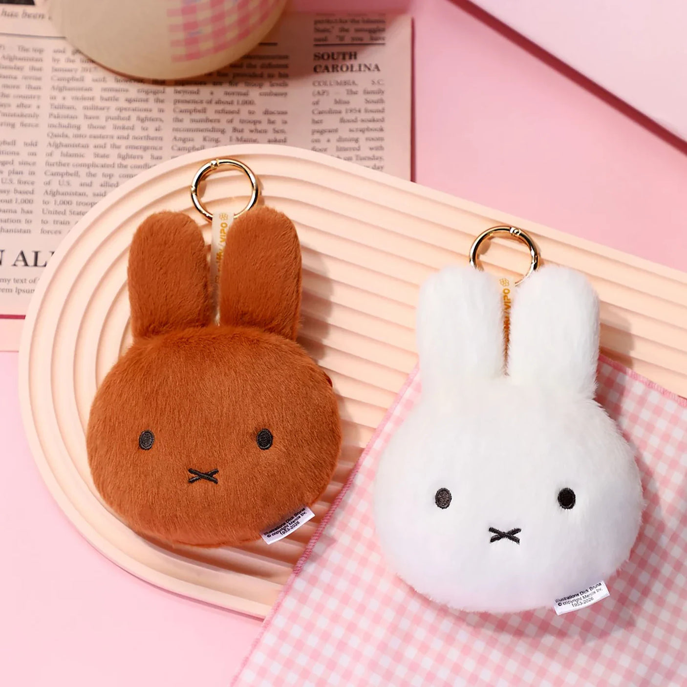 Miffy Plush Pouch Keychain - Melanie