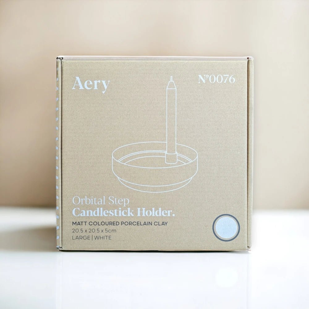 Aery White Candle Holder - Blink Box