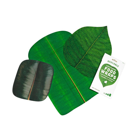 Leaf Shaped Reusable Wax Food Wraps - Blink Box