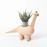 Wooden Brontosaurus Planter | Wooderful life