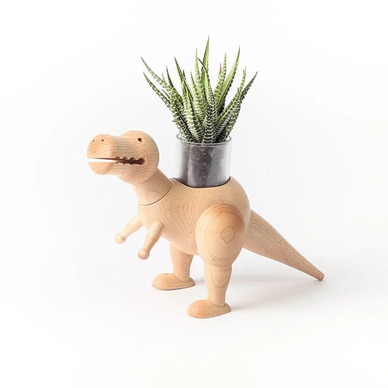 Wooden T-Rex Planter - Blink Box